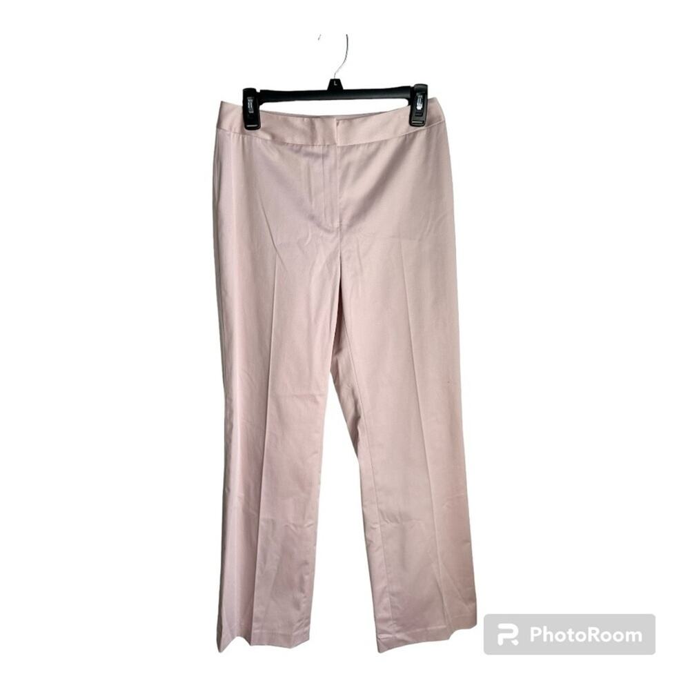 Lafayette 148 New York Pink High Rise Wide leg Dress Pants